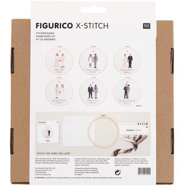 Produktbild: Stickpackung Figurico Wedding