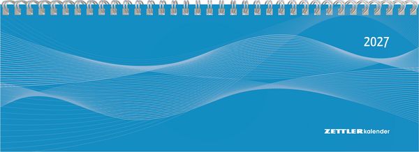 Produktbild: Tisch-Querkalender Profi blau 2027