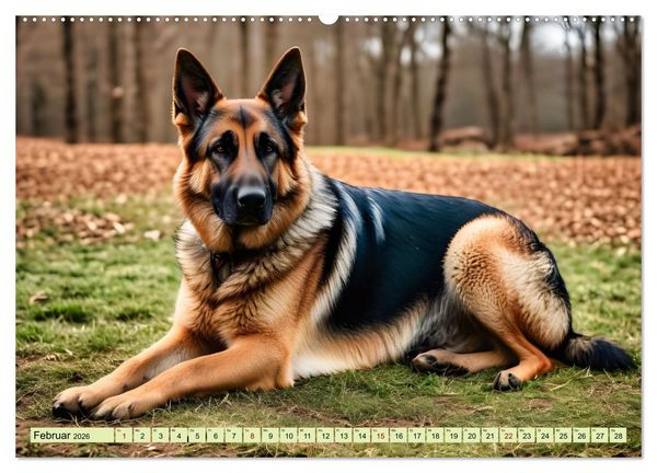 Produktbild: Deutscher Sch&auml;ferhund - Inbegriff der Treue (Wandkalender 2026 DIN A2 quer), CALVENDO Monatskalender