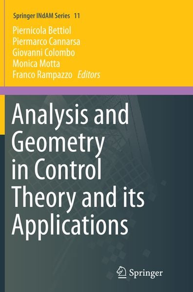 Produktbild: Analysis and Geometry in Control Theory and its Applications