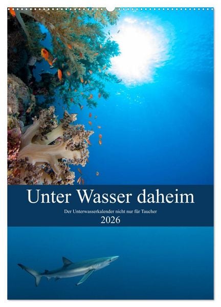 Produktbild: Unter Wasser daheim (Wandkalender 2026 DIN A2 hoch), CALVENDO Monatskalender