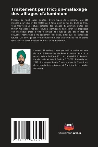 Produktbild: Traitement par friction-malaxage des alliages d'aluminium