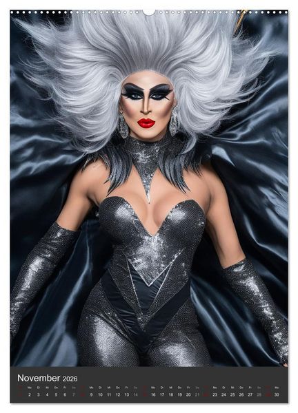 Produktbild: Drag Queens im Rampenlicht (hochwertiger Premium Wandkalender 2026 DIN A2 hoch), Kunstdruck in Hochglanz