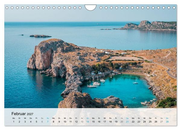 Produktbild: Rhodos - Die Highlights der Insel (Wandkalender 2027 DIN A4 quer), CALVENDO Monatskalender