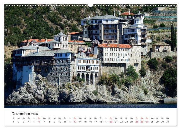 Produktbild: Kirchen und Kl&ouml;ster Griechenlands (Wandkalender 2026 DIN A2 quer), CALVENDO Monatskalender
