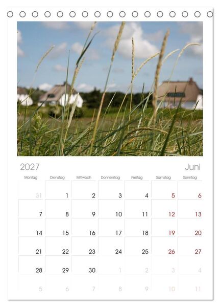 Produktbild: Tischplaner 2027 - F&ouml;hr 2027. Portr&auml;t einer Insel (A5 Tischkalender zum Aufstellen) CALVENDO