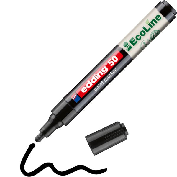 Produktbild: Edding 50 EcoLine 4-50-001 Lackmarker Schwarz 2 mm, 3mm