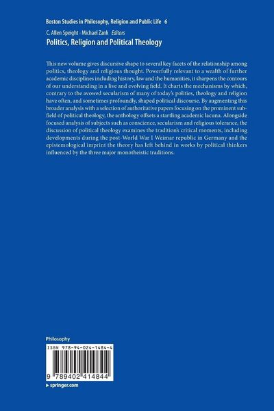 Produktbild: Politics, Religion and Political Theology