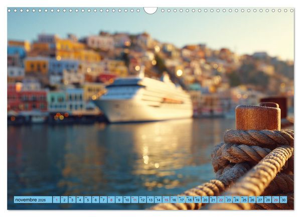 Produktbild: Paquebots de croisi&egrave;re - G&eacute;ants des mers impressionnants (Calendrier mural 2026 DIN A3 vertical), CALVENDO calendrier mensuel