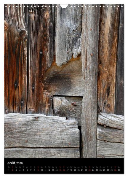 Produktbild: Les couleurs du temps sur le bois (Calendrier mural 2026 DIN A3 horizontal), CALVENDO calendrier mensuel