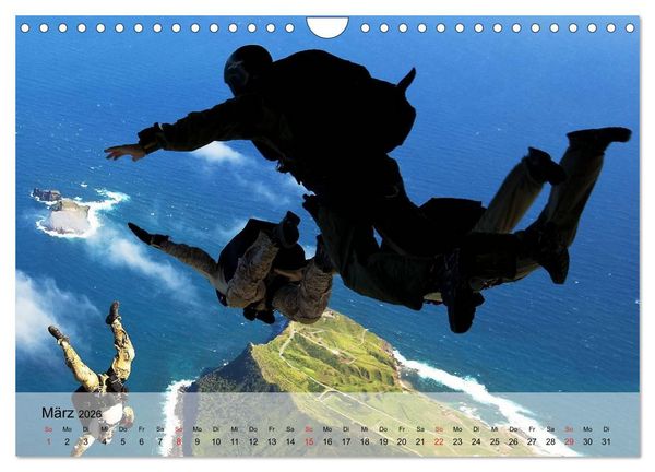 Produktbild: Fallschirmspringer. Absprung der U.S. Navy Seals (Wandkalender 2026 DIN A4 quer), CALVENDO Monatskalender