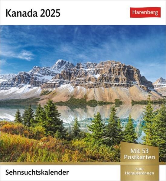 Kanada Sehnsuchtskalender 2025 - Wochenkalender mit 53 Postkarten