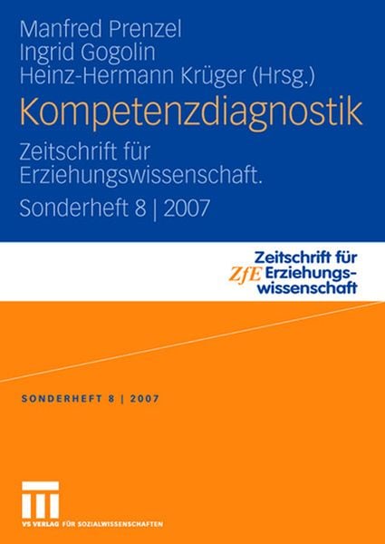Kompetenzdiagnostik, Taschenbuch von Manfred Prenzel , Heinz-Hermann Krüger , Ingrid Gogolin, VS Verlag für Sozialwissenschaften, 9783531154954
