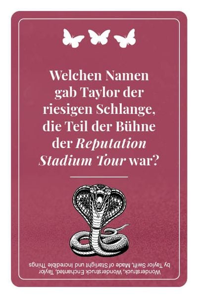 Kartenspiel: Das inoffizielle Quiz für Taylor Swift-Fans
