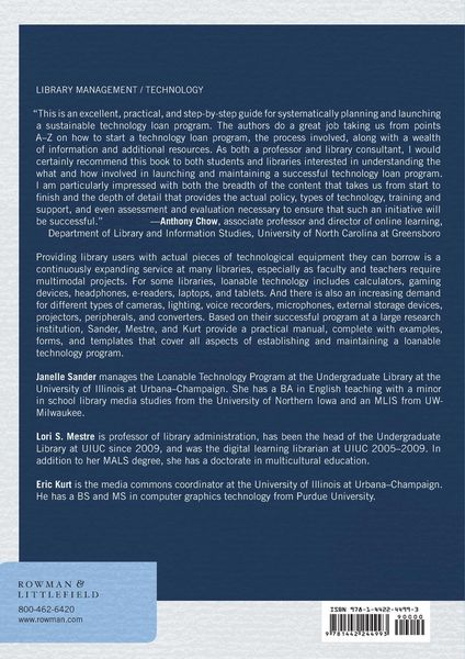 Produktbild: Going Beyond Loaning Books to Loaning Technologies