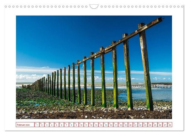 Produktbild: Stimmungsvolle K&uuml;stenmomente im Vereinigten K&ouml;nigreich (Wandkalender 2026 DIN A3 quer), CALVENDO Monatskalender