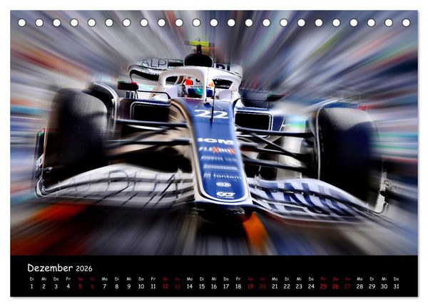 Produktbild: Formel 1 - Benzin im Blut (Tischkalender 2026 DIN A5 quer), CALVENDO Monatskalender