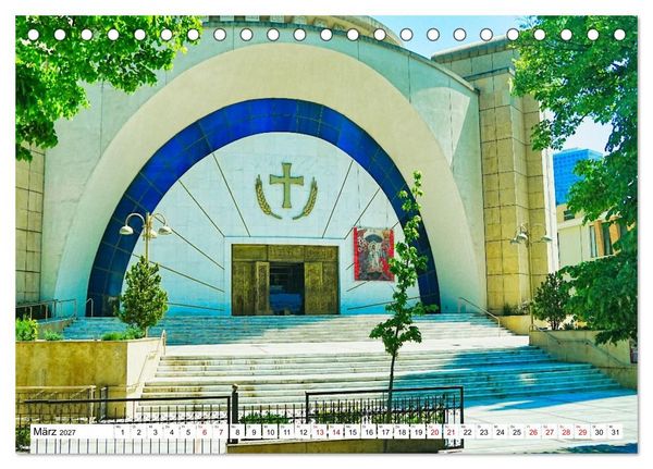 Produktbild: Katholische und orthodoxe Kirchen in Tirana und Shkodra, Albanien (Tischkalender 2027 DIN A5 quer), CALVENDO Monatskalender