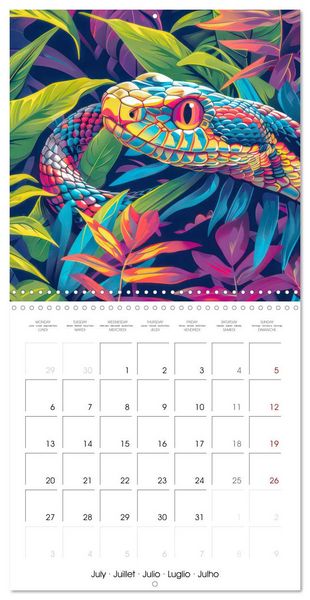 Produktbild: Animals - Jungle life (Wall Calendar 2026 12 &times; 12 Inch) CALVENDO 12 Month Wall Calendar