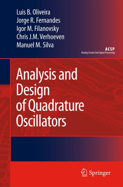 Produktbild: Analysis and Design of Quadrature Oscillators