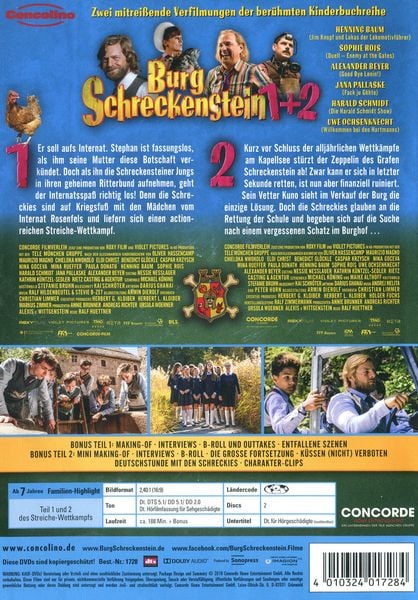 Produktbild: Burg Schreckenstein 1+2 [2 DVDs]