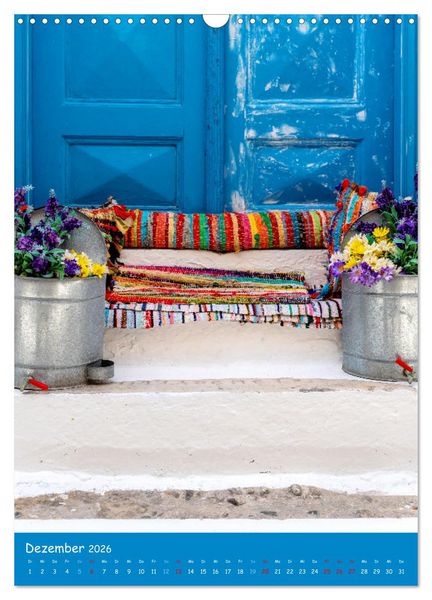 Produktbild: Griechenland - Die griechischen Inseln Mykonos und Santorini (Wandkalender 2026 DIN A3 hoch), CALVENDO Monatskalender