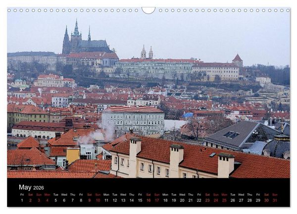 Produktbild: Walking around Prague (Wall Calendar 2026 DIN A3 landscape), CALVENDO 12 Month Wall Calendar