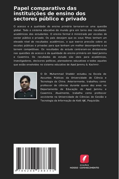 Produktbild: Papel comparativo das institui&ccedil;&otilde;es de ensino dos sectores p&uacute;blico e privado