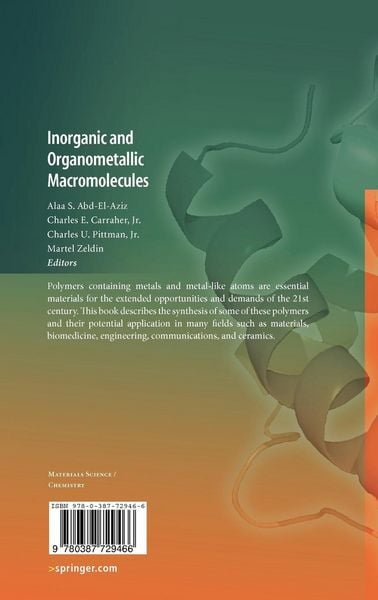 Produktbild: Inorganic and Organometallic Macromolecules
