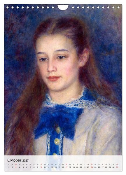 Produktbild: Die kleinen Musen des Monsieur Renoir (Wandkalender 2027 DIN A4 hoch), CALVENDO Monatskalender