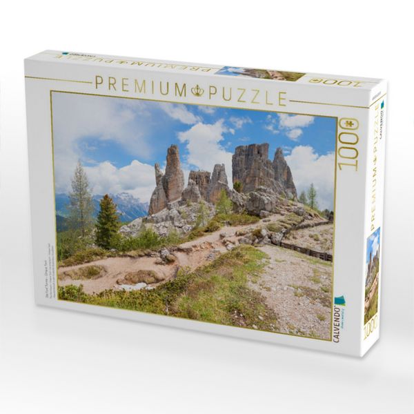 Produktbild: CALVENDO Puzzle Die f&uuml;nf T&uuml;rme - Cinque Torri | 1000 Teile Lege-Gr&ouml;&szlig;e 64x48cm Foto-Puzzle f&uuml;r gl&uuml;ckliche Stunden