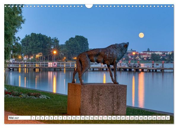 Produktbild: Waren M&uuml;ritz, nach Sonnenuntergang (Wandkalender 2027 DIN A3 quer), CALVENDO Monatskalender
