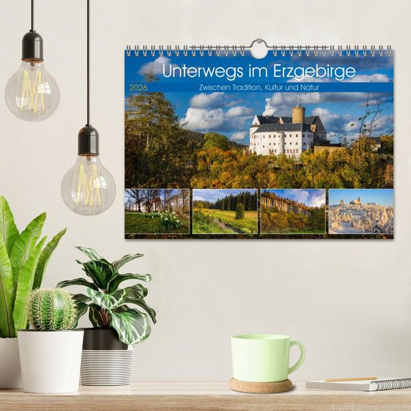 Produktbild: Unterwegs im Erzgebirge - Zwischen Tradition, Kultur und Natur (Wandkalender 2026 DIN A4 quer), CALVENDO Monatskalender