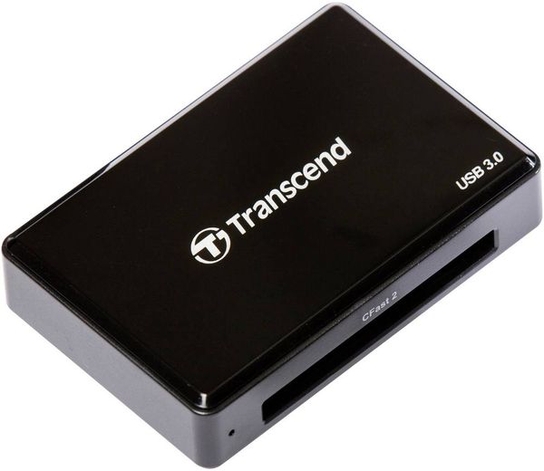 Transcend RDF2 Externer Speicherkartenleser USB 3.1 Gen 1 Schwarz