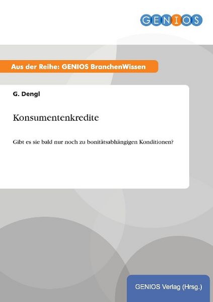 Produktbild: Konsumentenkredite