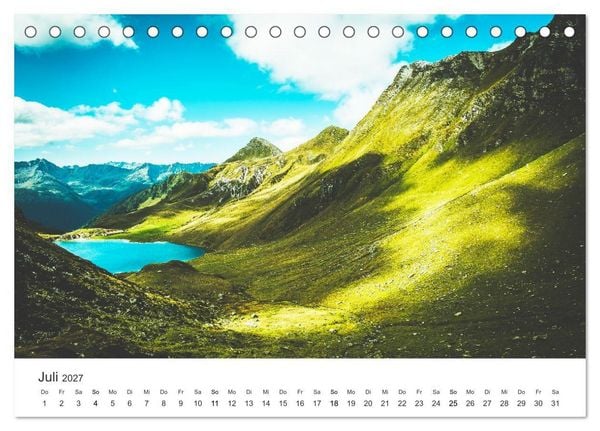 Produktbild: Schweiz - die Bergidylle (Tischkalender 2027 DIN A5 quer), CALVENDO Monatskalender