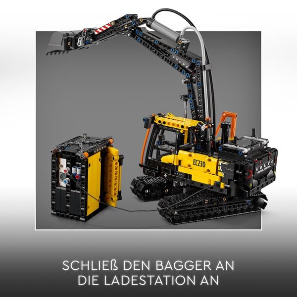 Produktbild: LEGO Technic Volvo FMX LKW mit EC230 Electric Raupenbagger, Bauset 42175