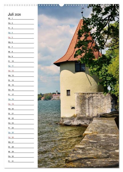 Produktbild: Lindau - Inselstadt am Bodensee (hochwertiger Premium Wandkalender 2026 DIN A2 hoch), Kunstdruck in Hochglanz