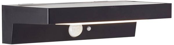 Produktbild: Brilliant Barker G40415/06 Solar-Au&szlig;enwandleuchte mit Bewegungsmelder LED 3W Schwarz