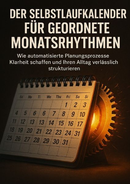 Der Selbstlaufkalender Für Geordnete Monatsrhythmen, Taschenbuch von Emilia Wagner, Epubli, 9783565103317