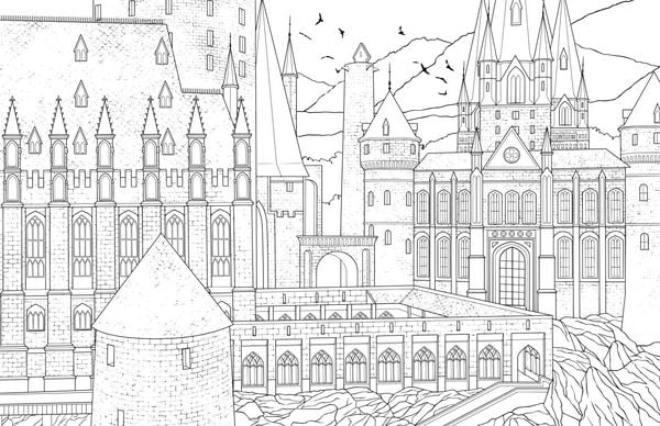 Produktbild: Aus den Filmen zu Harry Potter: Das offizielle Hogwarts-Malbuch