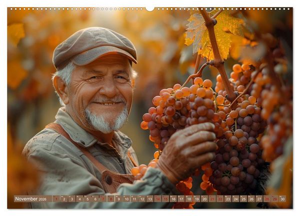 Produktbild: Wein begeistert (Wandkalender 2026 DIN A2 quer), CALVENDO Monatskalender