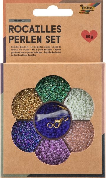 Produktbild: FOLIA&reg; Perlenset Rocailles, Mermaid