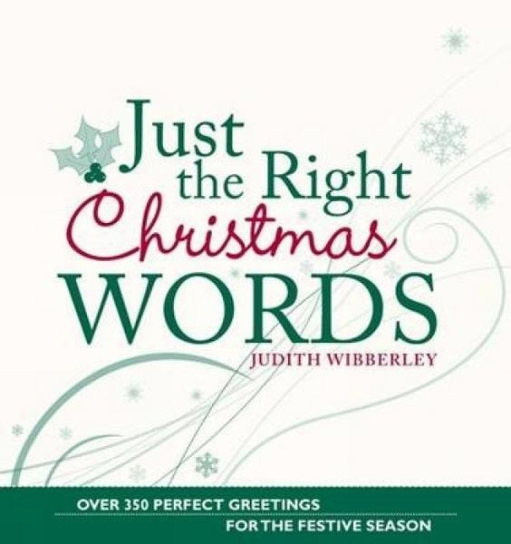 Produktbild: Wibberley, J: Just the Right Christmas Words