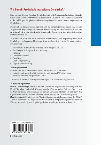 Produktbild: Was bewirkt Psychologie in Arbeit und Gesellschaft?