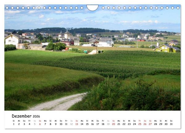 Produktbild: Camino del norte - K&uuml;stenweg (Wandkalender 2026 DIN A4 quer), CALVENDO Monatskalender