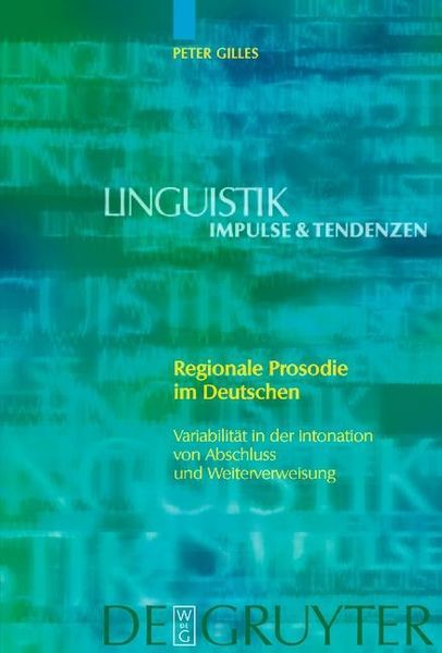 Produktbild: Regionale Prosodie im Deutschen