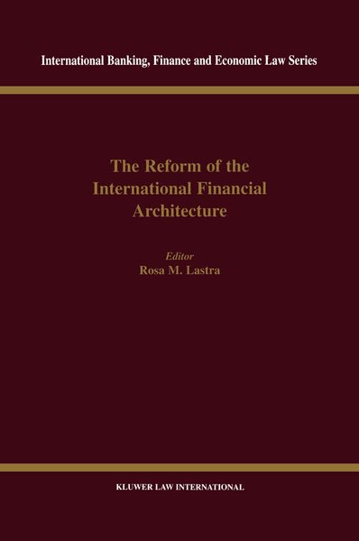 Produktbild: Reform of the International Financial Architecture
