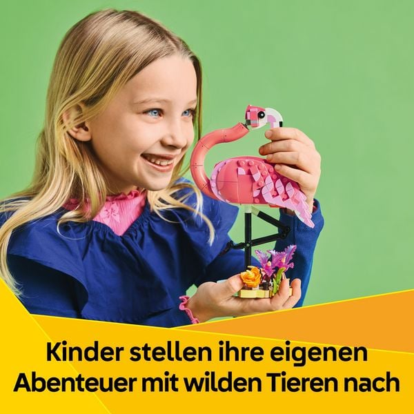 LEGO Creator 3in1 Wilde Tiere: Rosa Flamingo - Kakadu oder Axolotl 31170