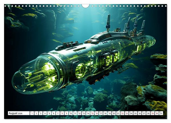 Produktbild: Futuristische U-Boote (Wandkalender 2026 DIN A3 quer), CALVENDO Monatskalender